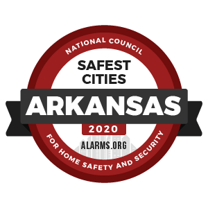 safest cities badge 2020 arkansas